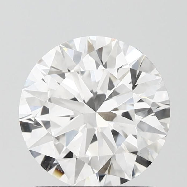 Diamant de taille ronde de 1,46 carat cultivé en laboratoire