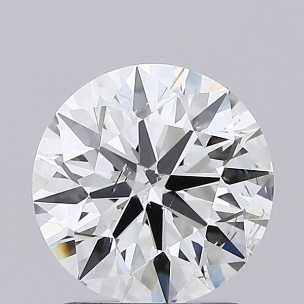 Diamant de taille ronde de 1,43 carat cultivé en laboratoire