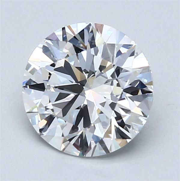 Diamant de taille ronde de 1,65 carat cultivé en laboratoire