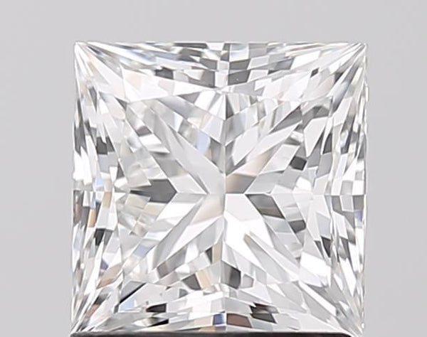 Diamant de taille princesse de 1,51 carat cultivé en laboratoire