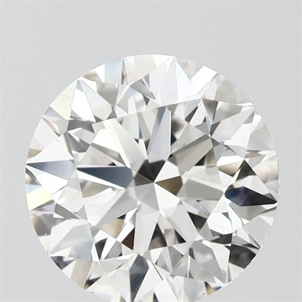 Diamant de taille ronde de 1,9 carat cultivé en laboratoire