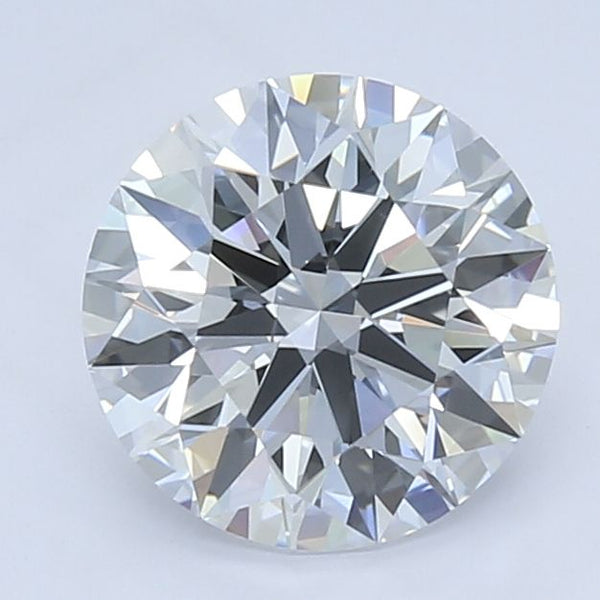 Diamant de taille ronde de 2,2 carats cultivé en laboratoire