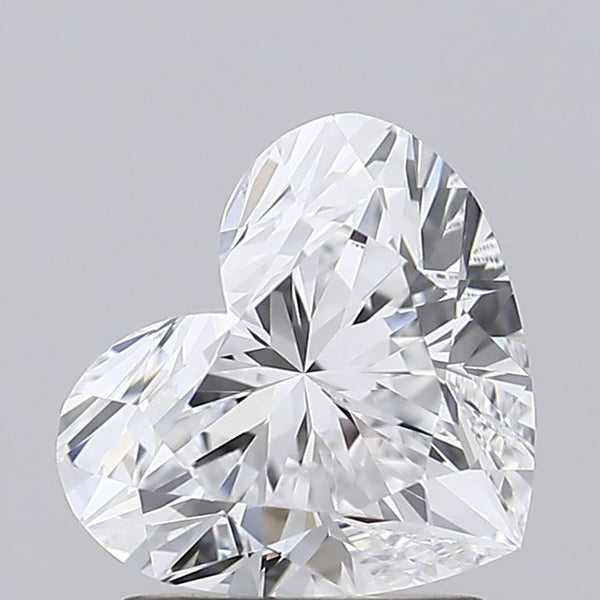 Diamant de culture en forme de cœur de 1,5 carat