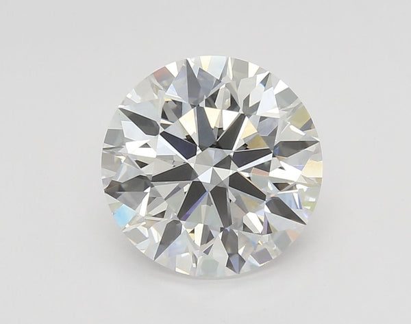 Diamant de forme ronde de 4,03 carats cultivé en laboratoire