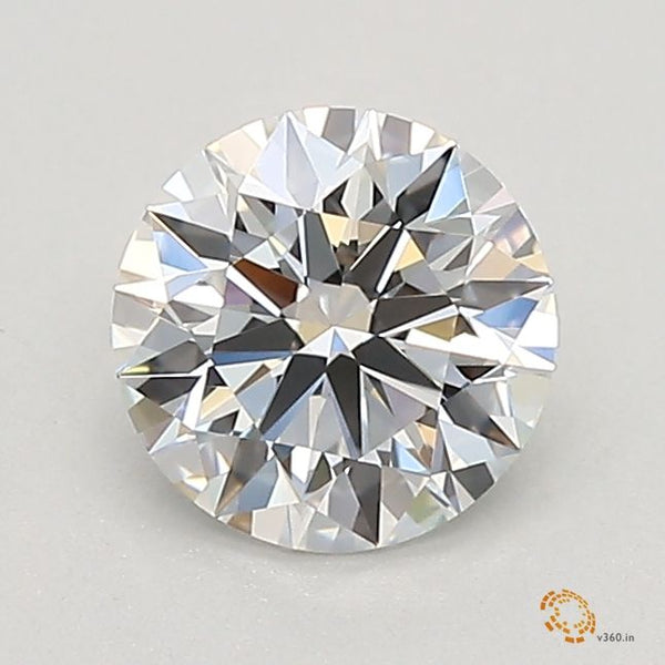 Diamant de forme ronde de 0,53 carat cultivé en laboratoire