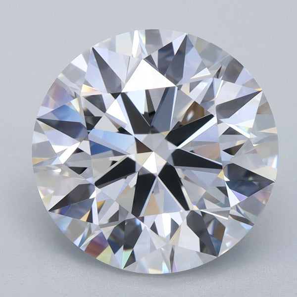 Diamant de forme ronde de 4,08 carats cultivé en laboratoire