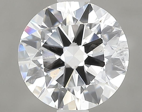 Diamant de taille ronde de 1,26 carat cultivé en laboratoire