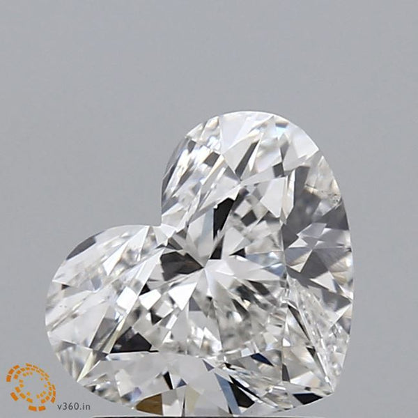 Diamant cultivé en laboratoire de 1,52 carat en forme de cœur