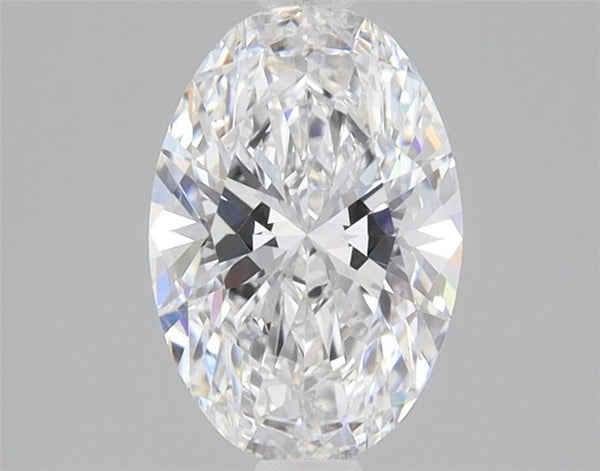 Diamant de taille ovale de 1,37 carat cultivé en laboratoire