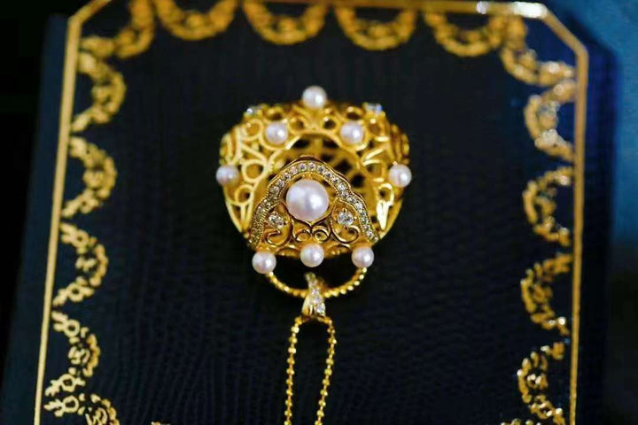 Tsukihana ™ S925 Silver Akoya Pearl With Rz Simulated Pendant - TA001 - Roselle Jewelry
