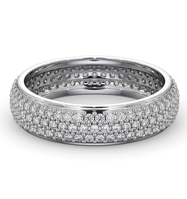 Mens 1 CTW Diamond Eternity Dress Ring - SM002 - Roselle Jewelry