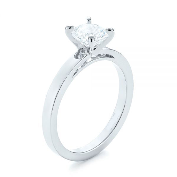 Four Prong Solitaire Engagement Ring [Setting Only] - EC082 - Roselle Jewelry