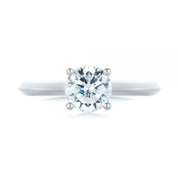 Four Prong Solitaire Diamond Engagement Ring [Setting Only] - EC064 - Roselle Jewelry