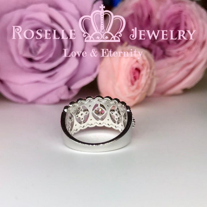 Lace vintage Floral Wedding Ring - BV5 - Roselle Jewelry