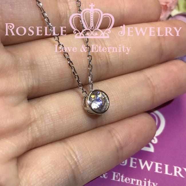 Bezel Solitaire Pendants - CB1 - Roselle Jewelry